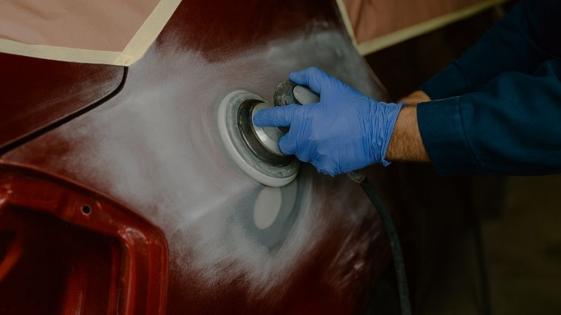 Paint Repair tech sanding