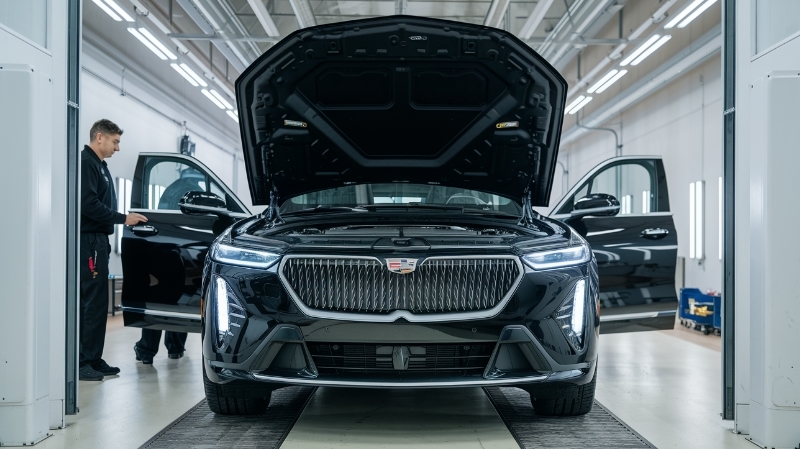 Certified Collision Repair cadillac in detailing