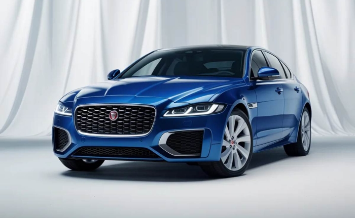 I-Car Certified Collision Center jaguar in showroom