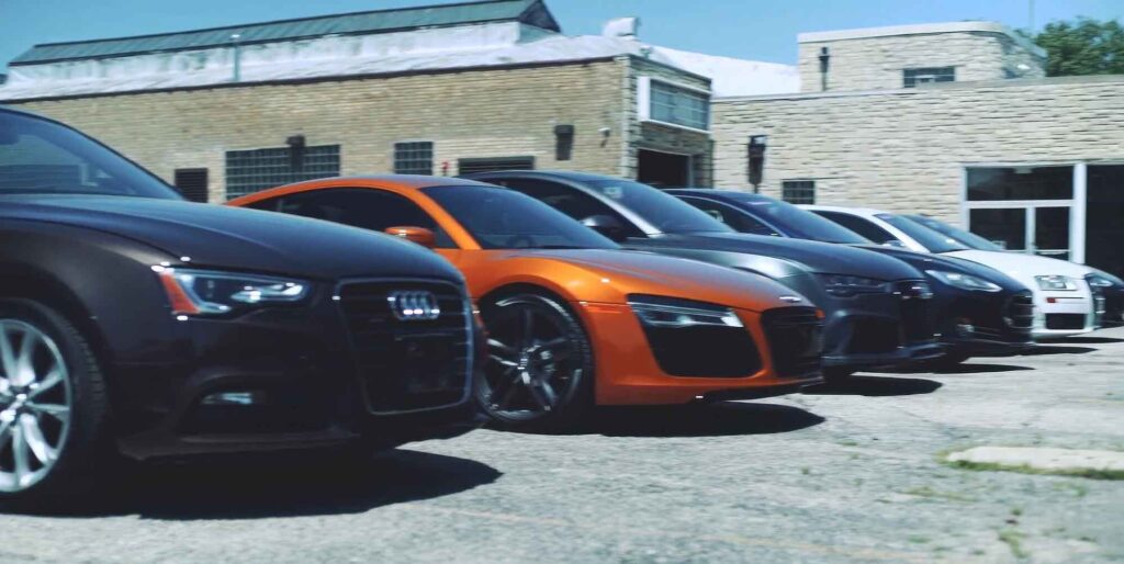 The Ultimate Paint Shop - Lineup of Luxury Cars